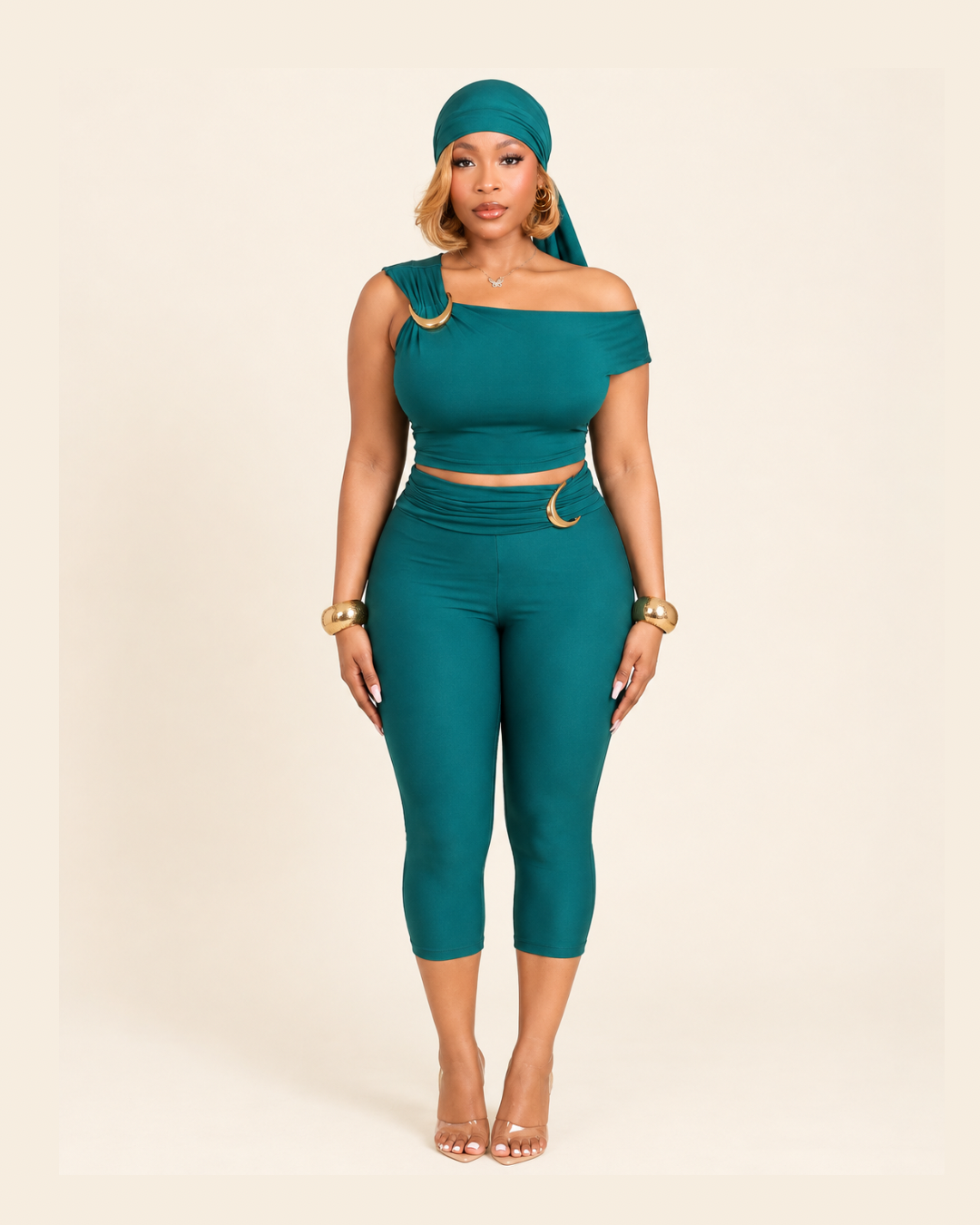 VIENNA CAPRI SET - Green